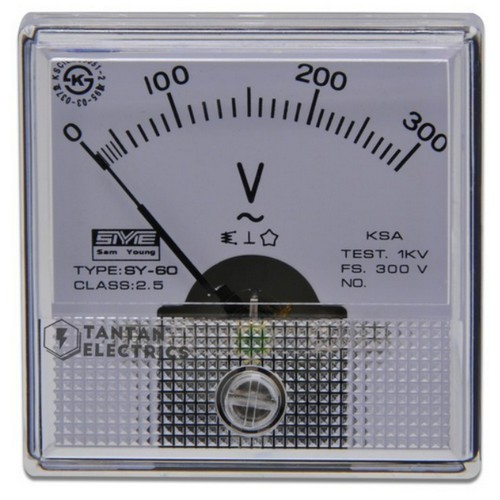 삼영전기 SY-60 교류 전압계 300V