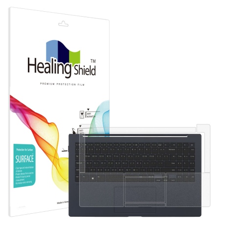 폰트리 힐링쉴드 LG전자 2023 그램15 15Z90RT 15ZD90RT 무광 외부보호필름 (팜레스트/터치패드 2매)_이미지