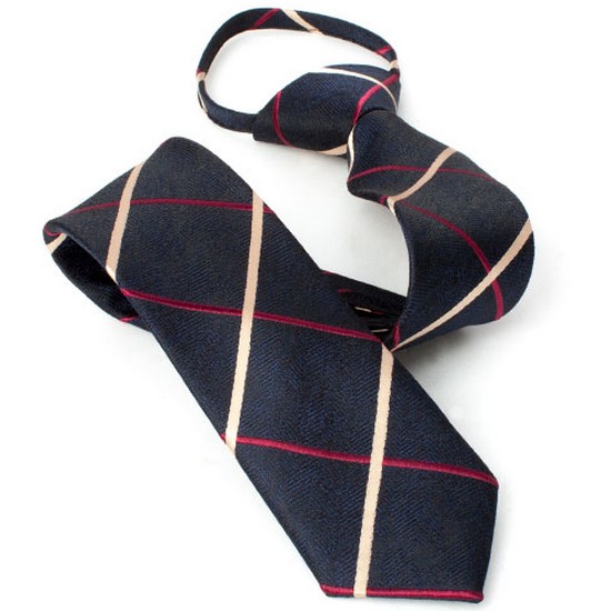 레디핏 크로스 체크 네이비 자동넥타이 GA5082_이미지