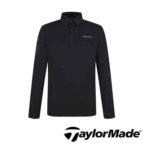 테일러메이드 실리콘 프런트 포인트 로고 카라 긴팔 티셔츠 TMTYO1741-199