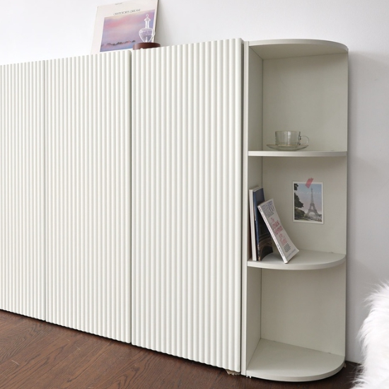 플랜데코 라카이 템바보드 다용도 도어형 수납장 400_이미지