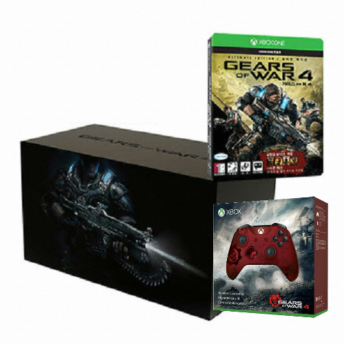 Microsoft Game Studio 기어스 오브 워 4 + 크림슨 오멘 컨트롤러 XBOX ONE (얼티밋+컬렉터즈 에디션,한글판)