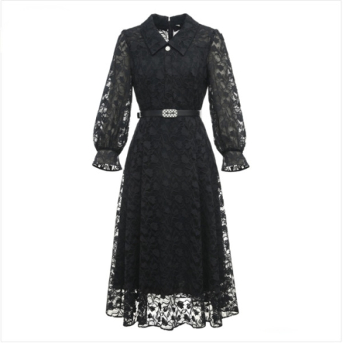 미니멈 카라넥 플라워 레이스 원피스 MYAAWO2080LP _IC_이미지