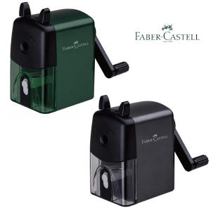 파버카스텔 핸들 연필깎이 강한 칼날 2홀 펜슬 샤프너_이미지