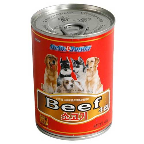 헬로도기 소고기 캔 400g (1개)_이미지