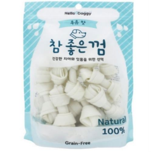 펫더맨 헬로도기 참좋은껌 우유맛 18p (6개)