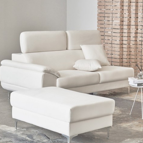 도모 안토니아 플러스 무빙헤드 패브릭 소파 3인용 (스툴포함)_이미지