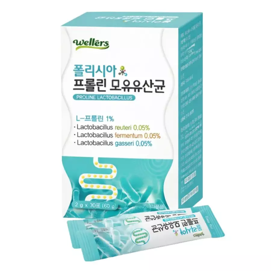 다인내추럴 웰러스 폴리시아 프롤린 모유 유산균 2g 30포
