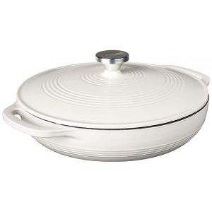 주물 냄비 에나멜 캐서롤 3.4L 오이스터 화이트