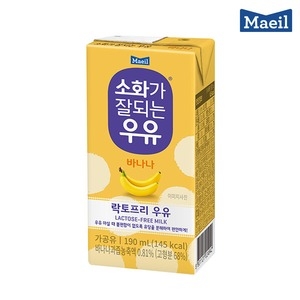 매일유업 소화가 잘되는 우유 바나나 190ml (96개)_이미지