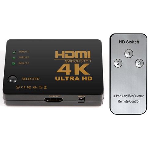 이지넷유비쿼터스 넥스트 3:1 HDMI 미니 스위치 (NEXT-3403SW4K)_이미지