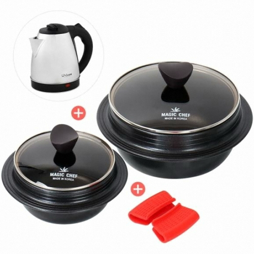 매직쉐프 ㅤ만능 가마로 세트 (돌솥16,20+손잡이+주전자)_이미지