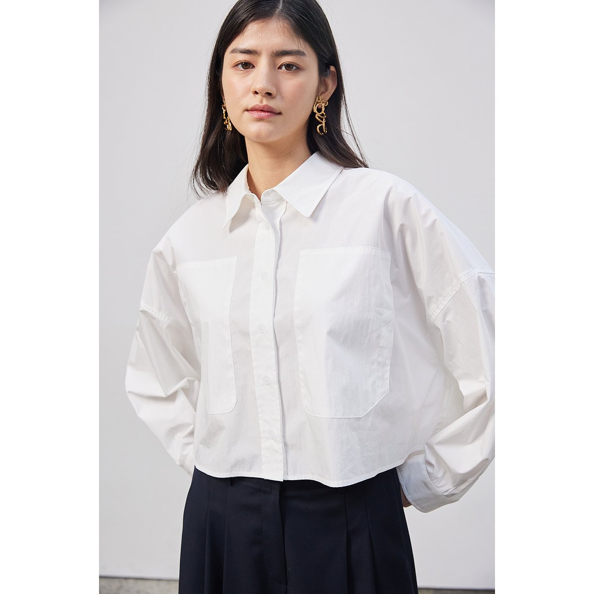 코데즈컴바인 밑단 레이어 셔켓 CIA-SH503W2