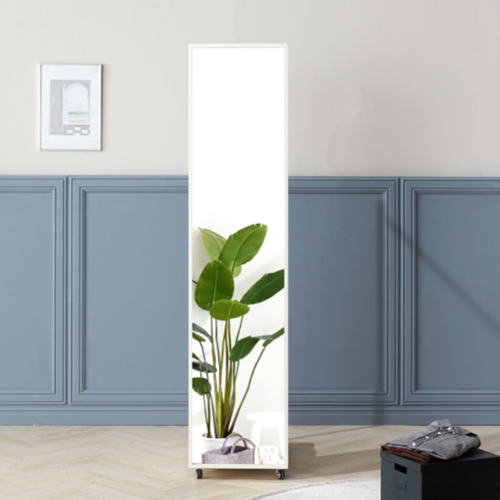 리센트 리시스 전신거울 멀티이동형 2단 수납행거_이미지