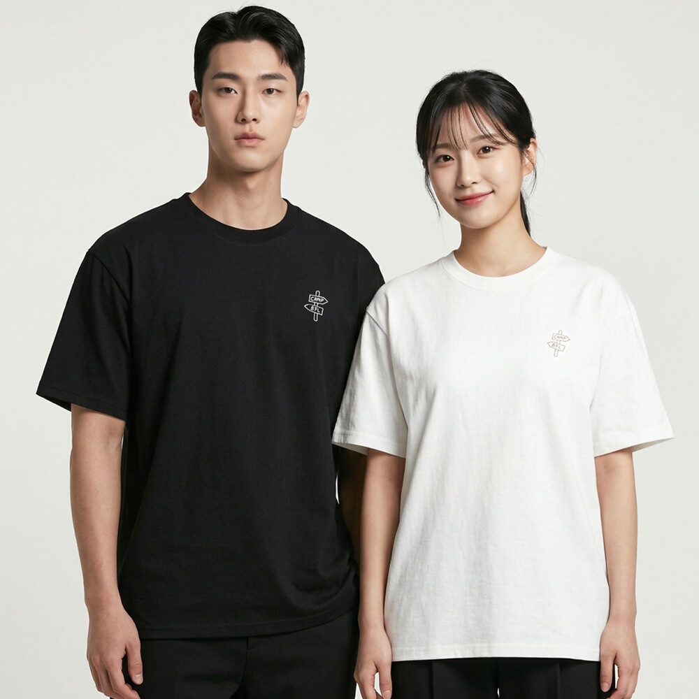 파라고나 포레스트 캠프 그래픽 모션 라운드 티셔츠 A26T230 35858193