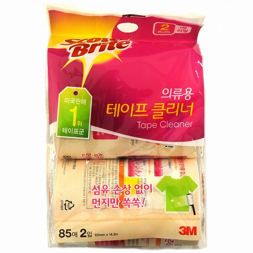 3M 스카치브라이트 의류용 테이프클리너 리필 85매 2롤이미지입니다. 누르면 해당 게시물로 새창이동합니다.