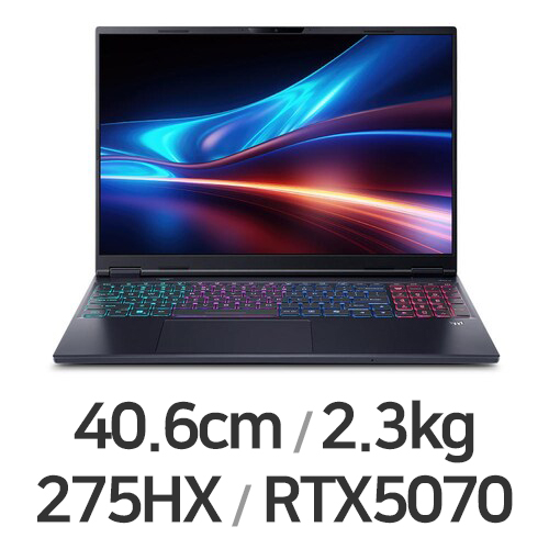 에이서 프레데터 헬리오스 네오 16S 슬림 AI PHN16S-71-97L7 WIN11 (SSD 3TB)_이미지