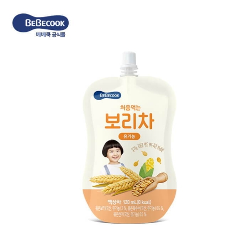 베베쿡 처음먹는 유기농 보리차 120ml (1개)