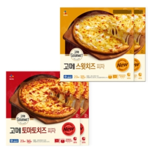 토마토치즈 피자 345g x 2개 + 스윗치즈피자 325g x 2개