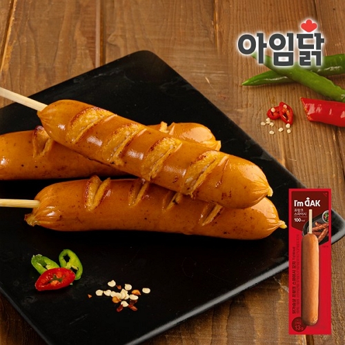 와이즈유엑스글로벌 아임닭 닭가슴살 프랑크 스파이시 꼬치 70g (1개)