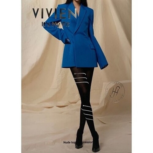 비비안 안 스타킹 반투명 누드탑 컴프레션4단계PH1503_이미지