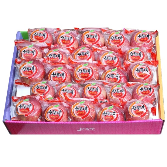 산들네 껍질째 먹는 경북 세척사과 25과(개)내외 5kg (1개)_이미지