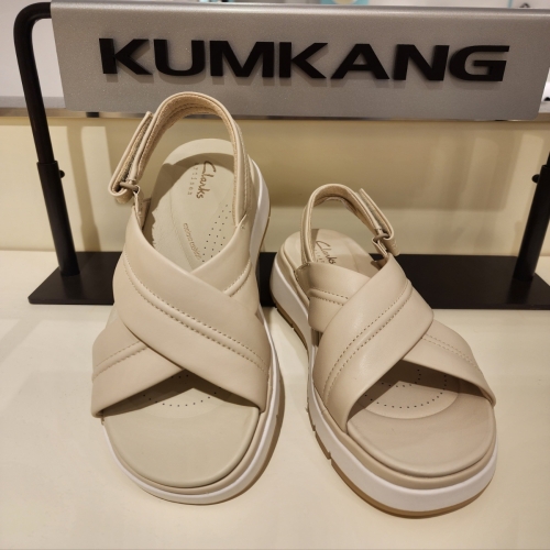금강제화 CLASAC5107WF9 금강제화 랜드로바 Tuscan Cross 여성 쿠션 샌들