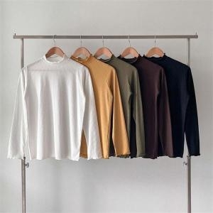 강물처럼 빅사이즈사랑해요 K282L209 골지반폴라물결긴팔티 BN 8992344