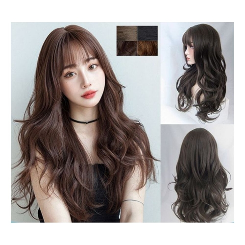 키밍 레이어드웨이브 여자 통가발 긴머리 자연스러운 WABE5D9_이미지