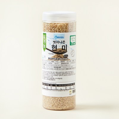 대구농산 유기농 씻어나온 현미 (800g,1통)