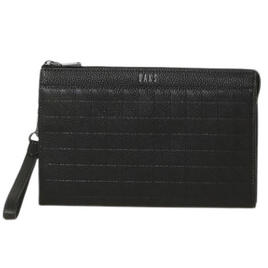 닥스 GRIDⅡ 패턴배색 소가죽 클러치백 DBBA3E266BK