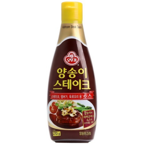 오뚜기 양송이 스테이크 소스 270g이미지입니다. 누르면 해당 게시물로 새창이동합니다.
