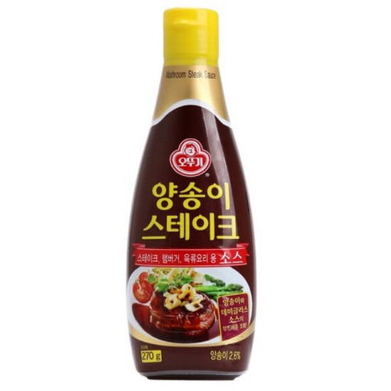 오뚜기 양송이 스테이크 소스 270g이미지입니다. 누르면 해당 게시물로 새창이동합니다.