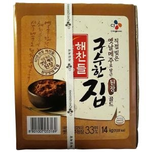 해찬들 구수한 집된장 골드 14kg (1개)_이미지