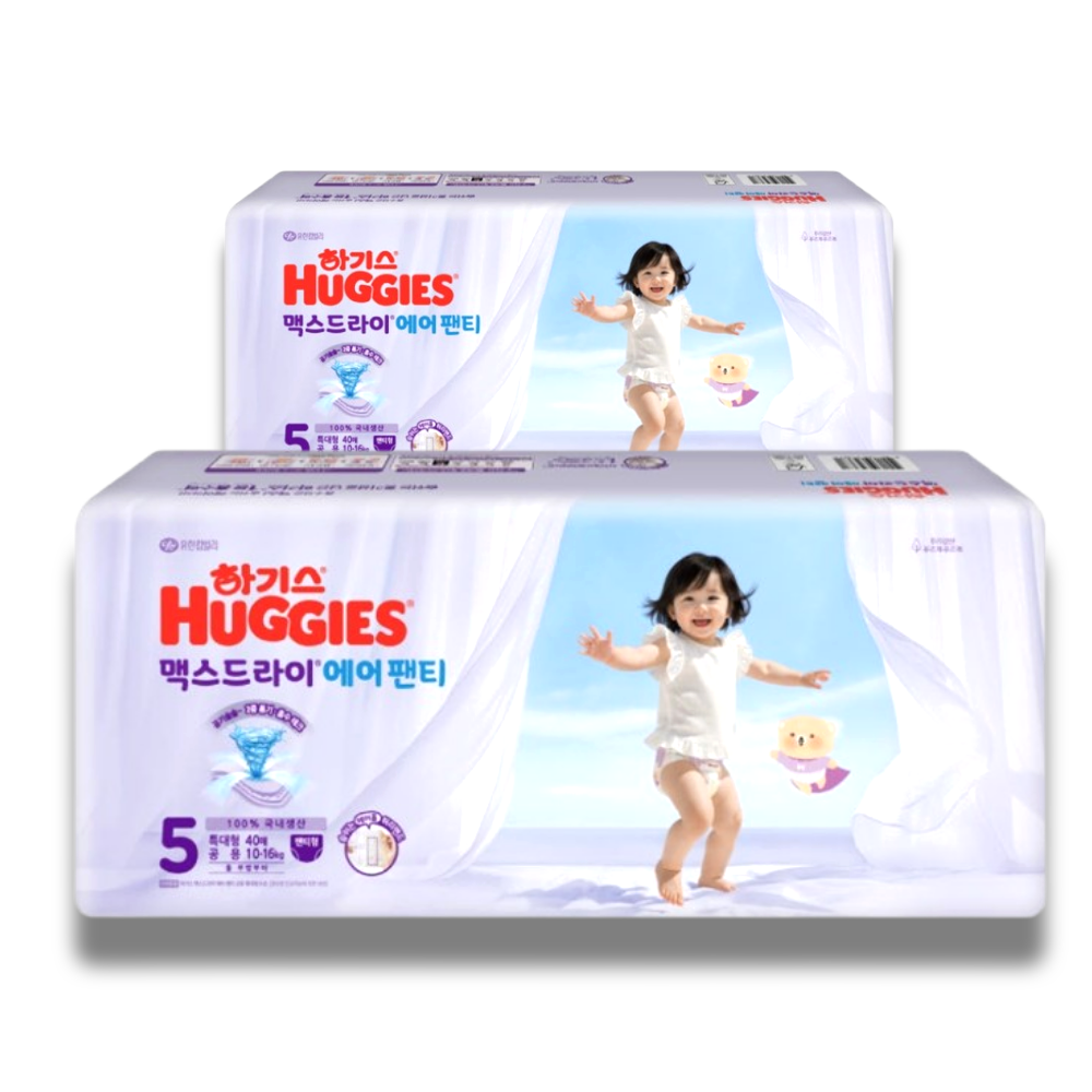하기스 2026 맥스드라이 에어 팬티형 5단계-공용 (80매)_이미지