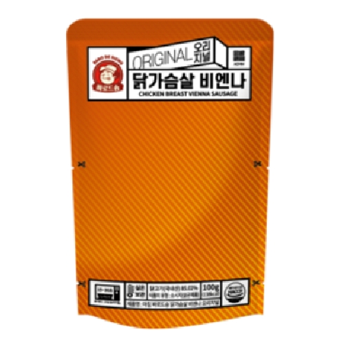 아침 바로드숑 닭가슴살 비엔나 소시지 오리지널 100g (1개)_이미지