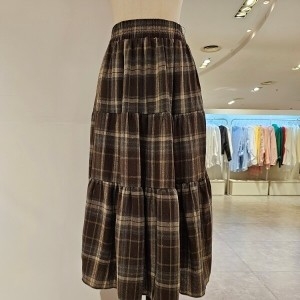 미엘로 체크캉캉스커트 MM59SK104