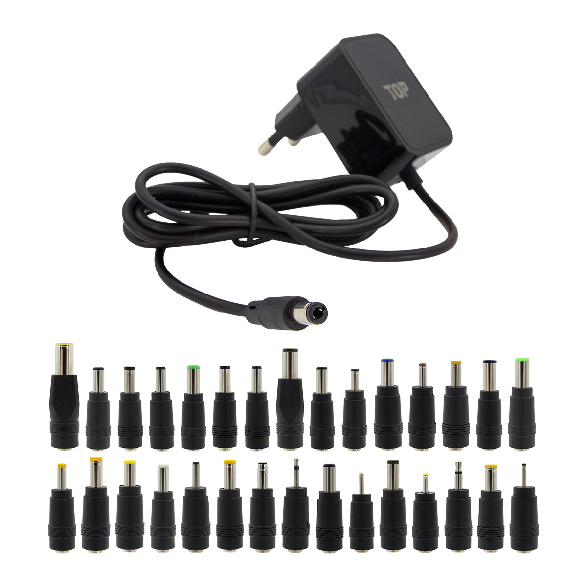 HDTOP DC 5V 2A SMPS 블랙 어댑터 (HT-AD133 / 30종 젠더)_이미지