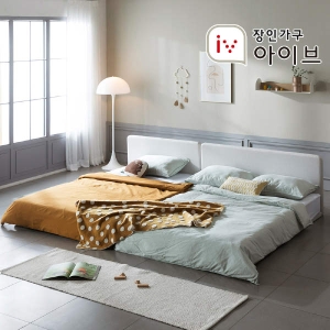  장인가구 아이브 도란 슬림 오픈형 패밀리침대 SS+SS [본넬스프링]
