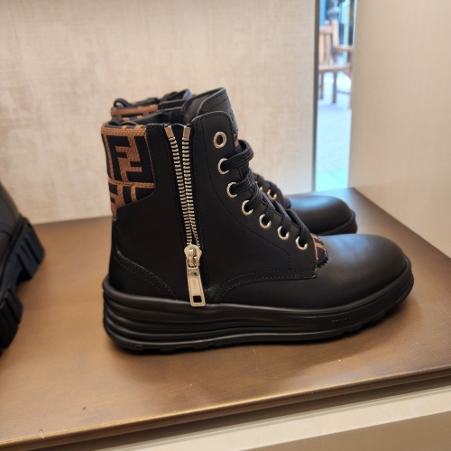 펜디 FF 로고 레이스업 남성 앵클 부츠 7U1399AD83F0PMM