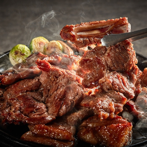 쌍교프라임 쌍교숯불갈비 담양 한돈 숯불 양념 돼지갈비 1kg (1개)_이미지