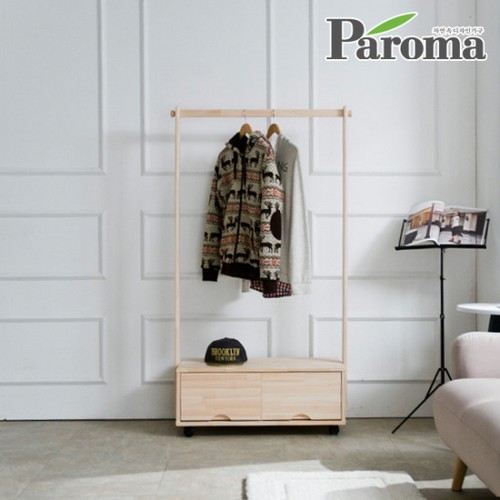 편백원목 이동식 행거 800