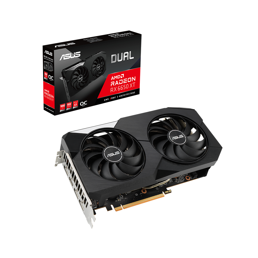 ASUS DUAL 라데온 RX 6650 XT O8G OC D6 8GB 대원씨티에스