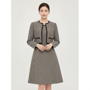 꼼빠니아 체크 투피스형 원피스 CW24OP0301547A 추천_이미지