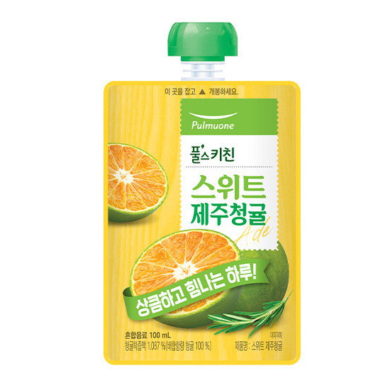 풀무원푸드머스 풀스키친 스위트 제주청귤 100ml (80개)_이미지
