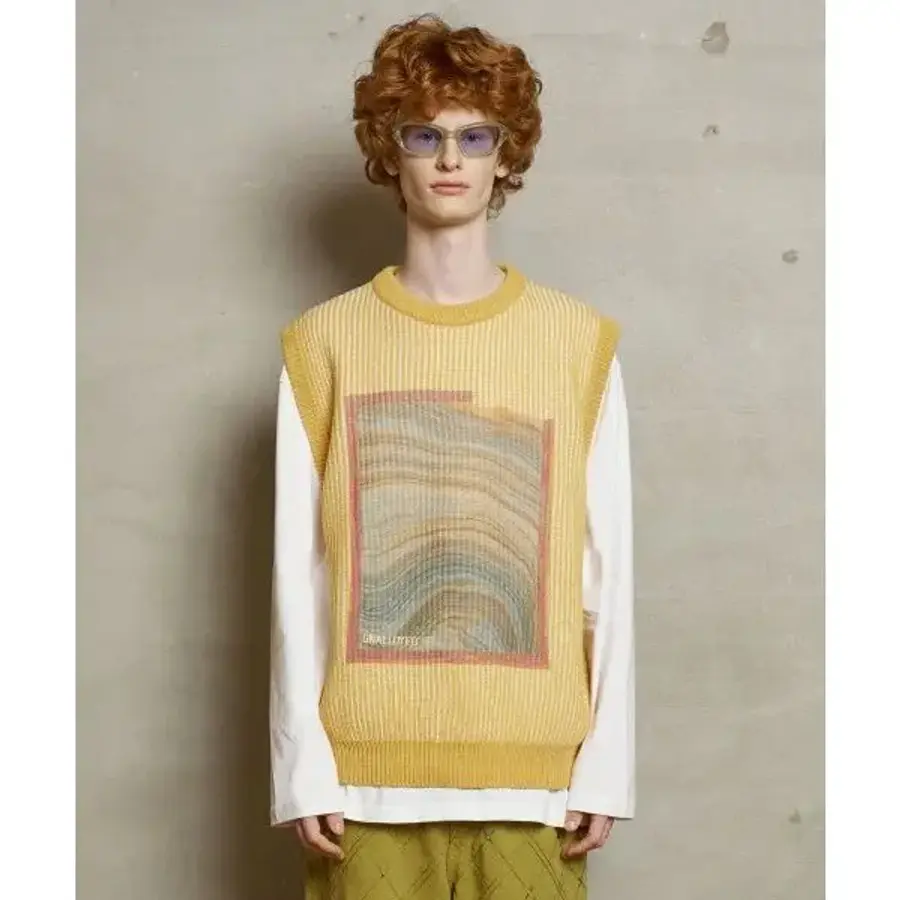 어널로이드 스트레이텀 니트 베스트 / 옐로우 1958062