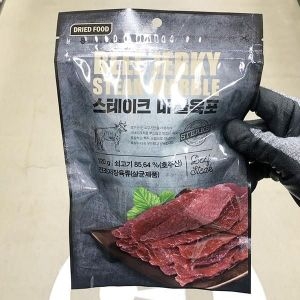 항진축산 스테이크 마블 육포 120g x 1개