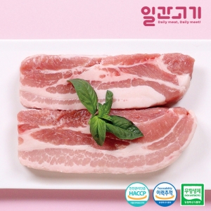 일간고기 무항생제 한돈 삼겹살 구이용 500g (1개)_이미지