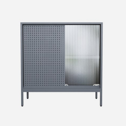 하비티 슬라이딩 도어 철제 수납장 700