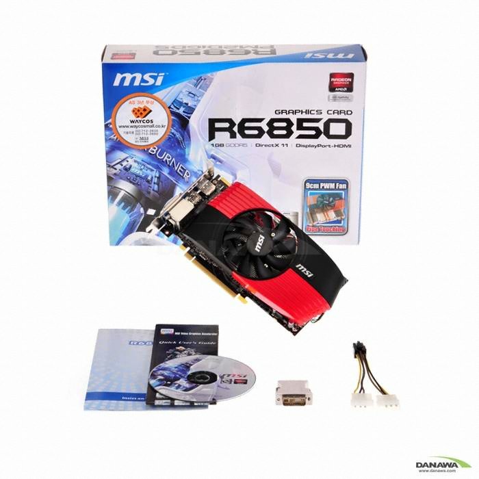 MSI 라데온 HD 6850 R6850 PM2D1GD5 D5 1GB_이미지